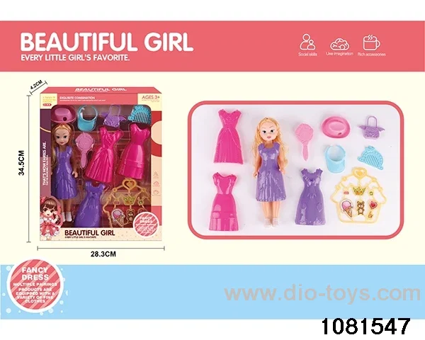 9 inch Girl's Set in window box
