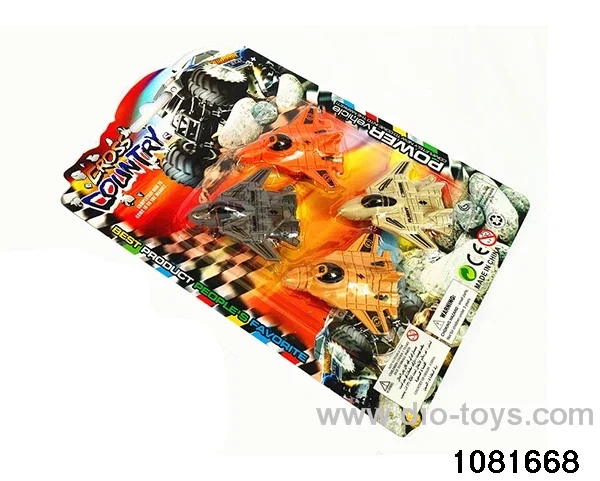 Pull back aircrafts in Blister card
