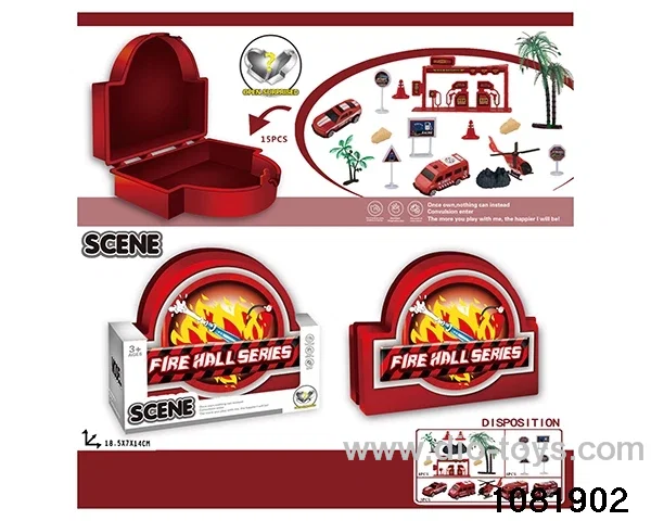Fire Scene Organiser in window box