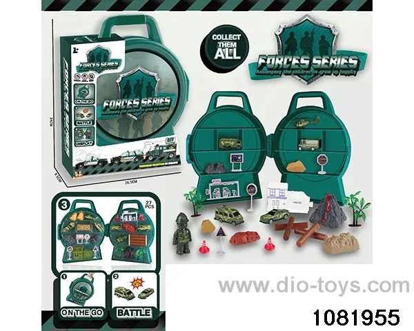 Military suits in display box