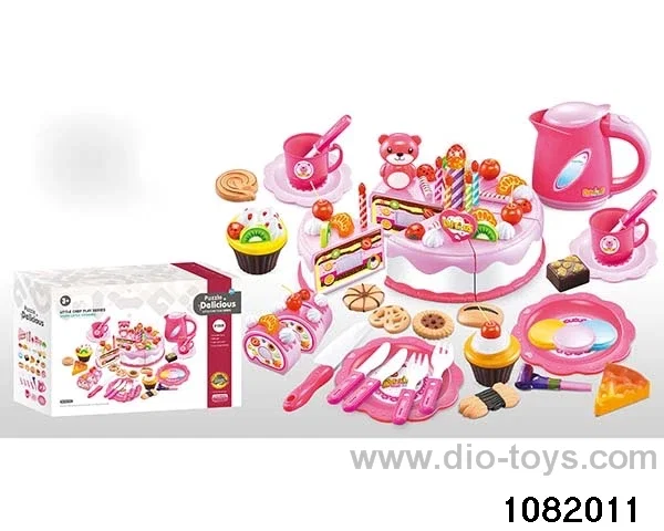 Cutting Cake with Lighted Candle in color box