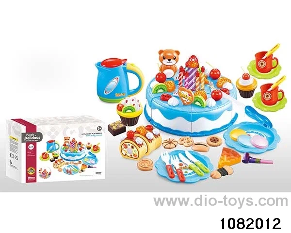 Cutting Cake with Lighted Candle in color box