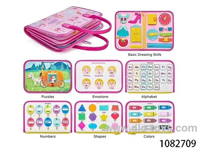 5 page princess education bag in PE bag
