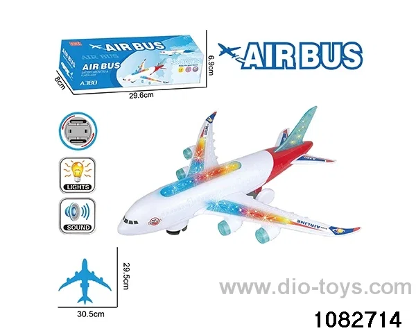 Electric Lighted Aircraft in color box