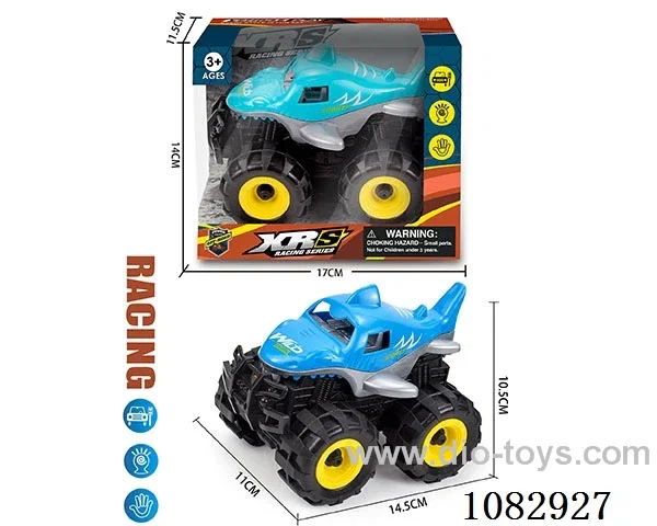 Inertial off-road shark vehicle