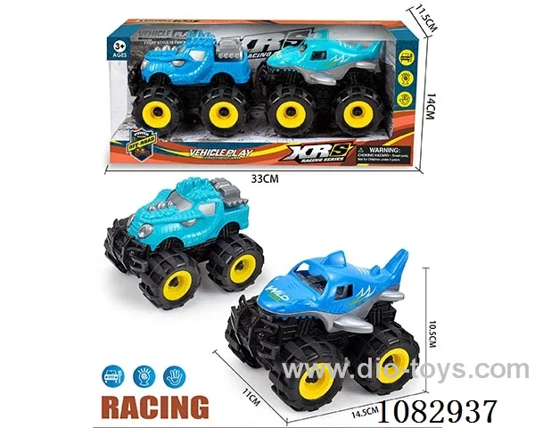 Inertial off-road Dinosaur car + Shark car