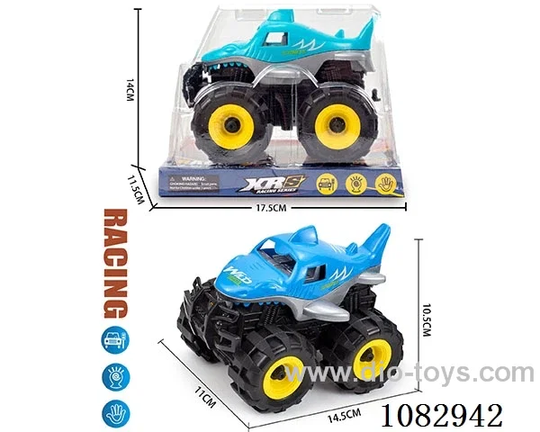 Inertial off-road shark vehicle