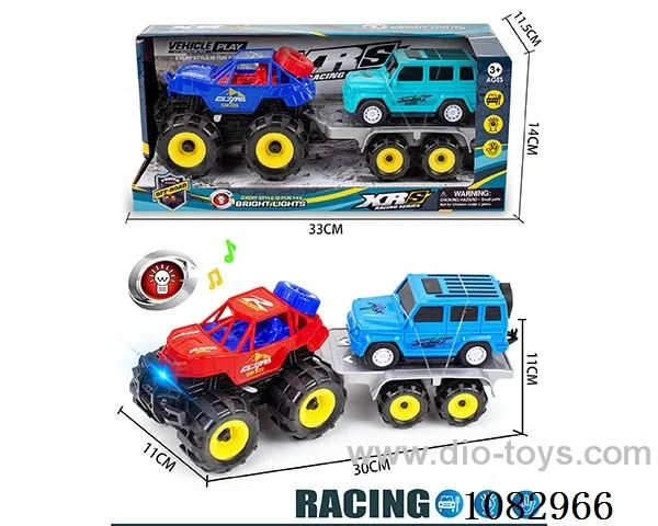 Inertial light off-road climber towing inertial Jeep