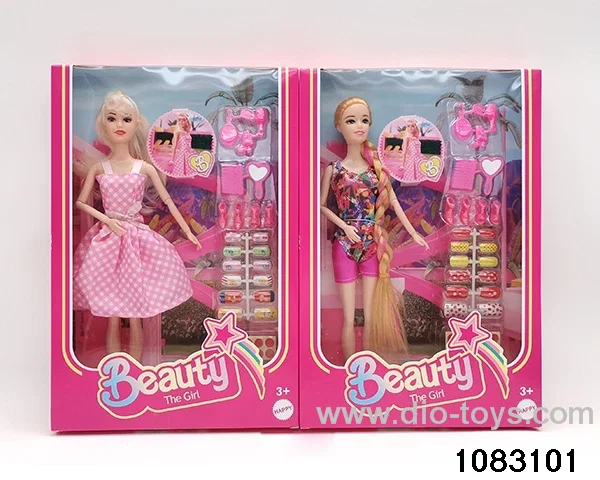 11.5 inch 9 jointed doll set in window box