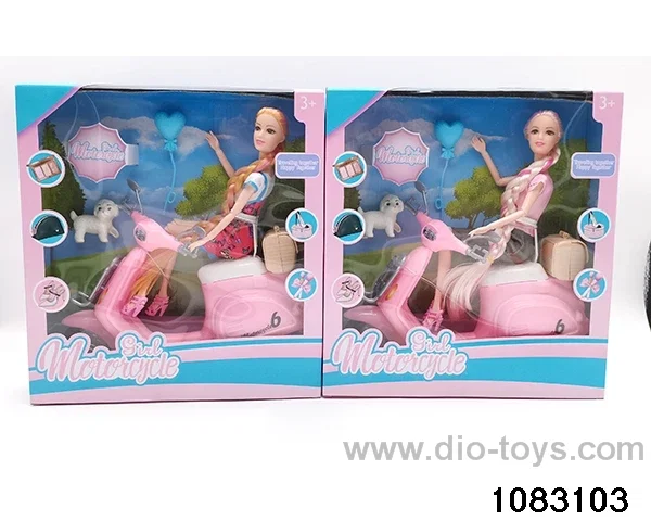 11.5 inch 11 jointed doll set in window box