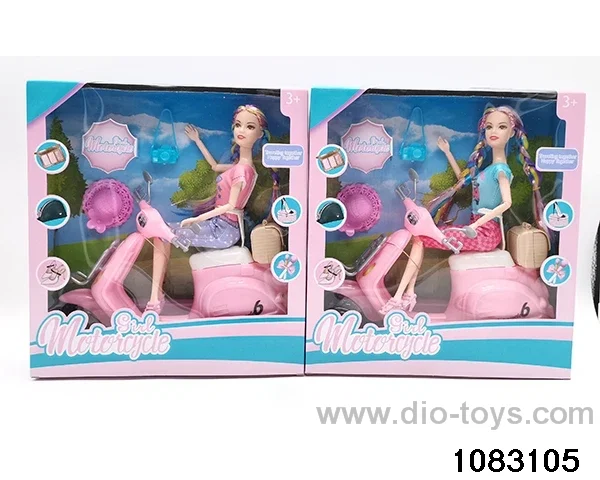 11.5 inch 11 jointed doll set in window box