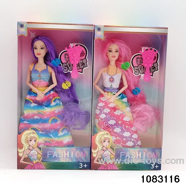 11.5 inch 9 jointed doll set in window box