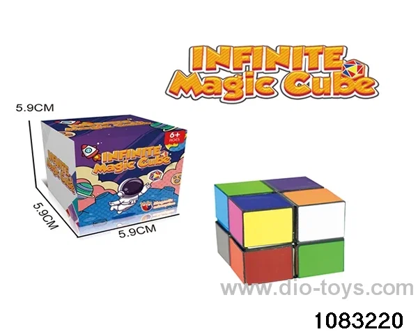 Rubik's cube in color box