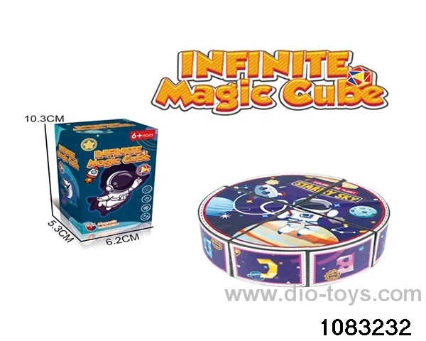 Rubik's cube in color box