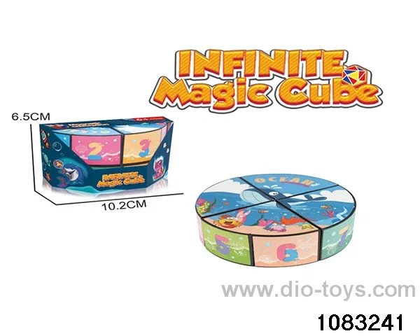 Rubik's cube in color box