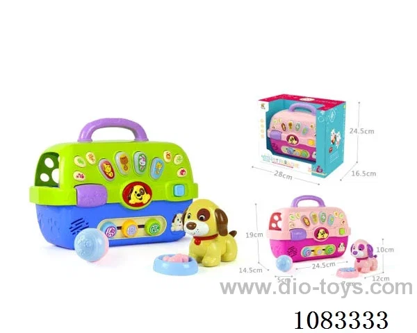 Dog crate with music