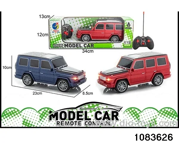 1:18 4ch rc car with light not included battery