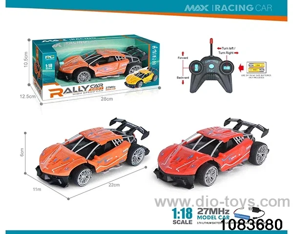 27MHz 1:18 4ch RC car (electricity package) in window box