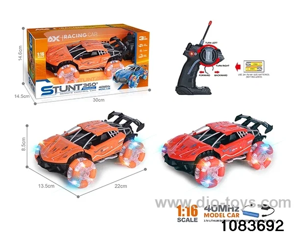 40MHz 1:16 4ch RC car with light (electricity package) in window box