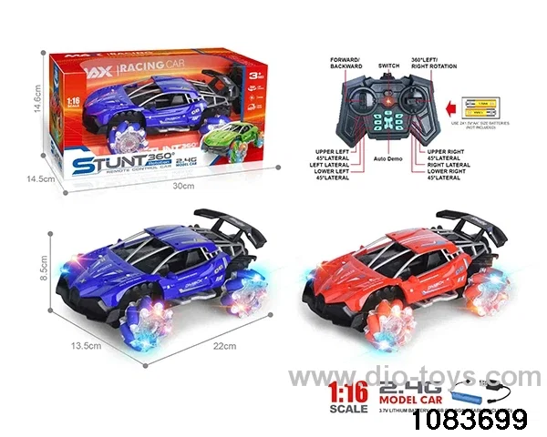 2.4C 1:16 13ch RC car with light (electricity package) in window box