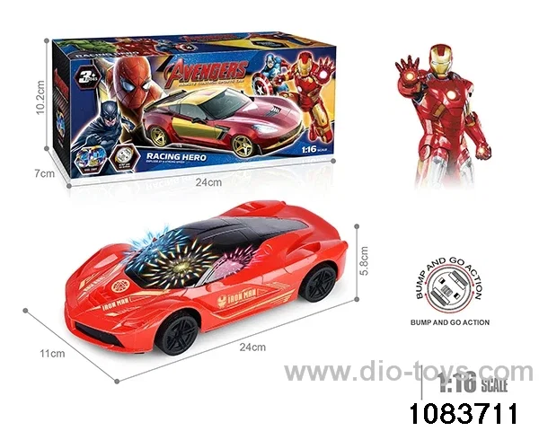 1:16 3D Lighted Electric Car in color box