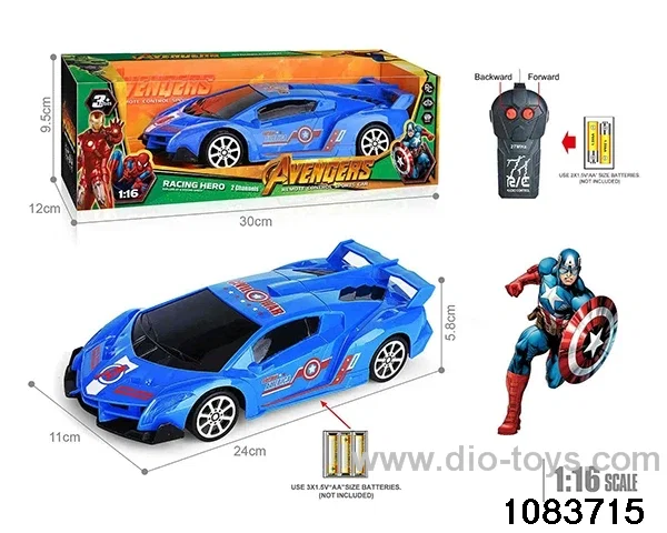 27MHz 1:16 2ch RC car (Electricity not included) in window box