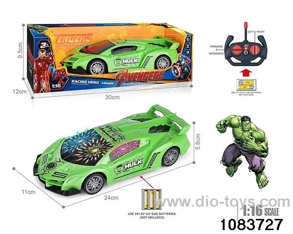 27MHz 1:16 4ch RC car with 3D light (Electricity not included) in window box