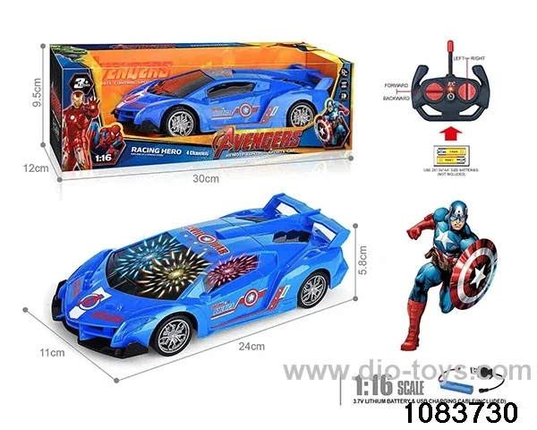 27MHz 1:16 4ch RC car with 3D light (electricity package) in window box