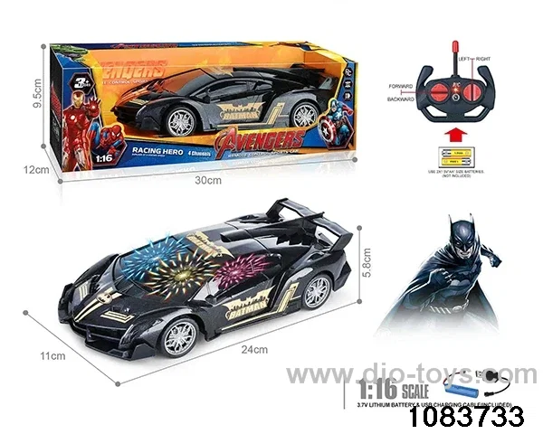27MHz 1:16 4ch RC car with 3D light (electricity package) in window box