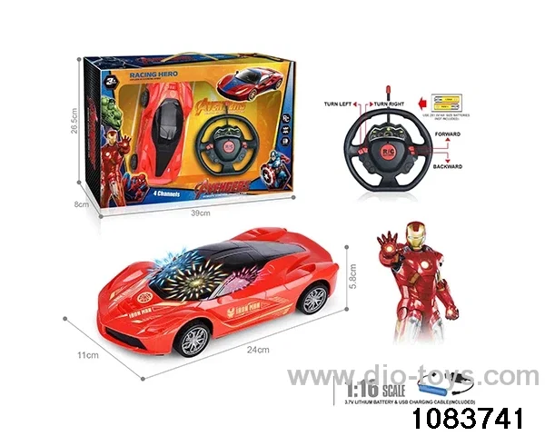 27MHz 1:16 4ch RC car with 3D light (electricity package) in Gilf box