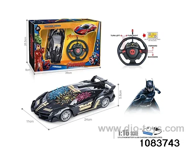 27MHz 1:16 4ch RC car with 3D light (electricity package) in Gilf box
