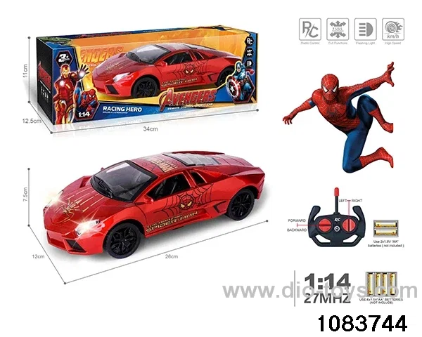 27MHz 1:14 4ch RC car with light (Electricity not included) in window box