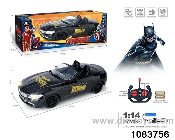 27MHz 1:14 4ch RC car with light (electricity package) in window box