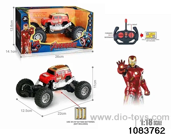 27MHz 1:18 4ch RC car with light (Electricity not included) in window box