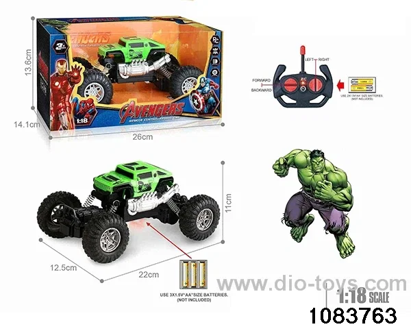 27MHz 1:18 4ch RC car with light (Electricity not included) in window box