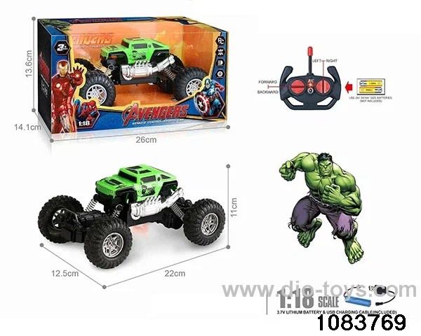 27MHz 1:18 4ch RC car with light (electricity package) in window box