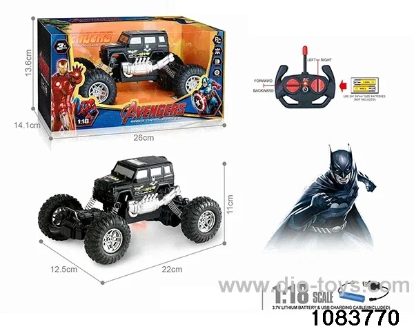 27MHz 1:18 4ch RC car with light (electricity package) in window box