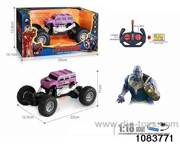 27MHz 1:18 4ch RC car with light (electricity package) in window box