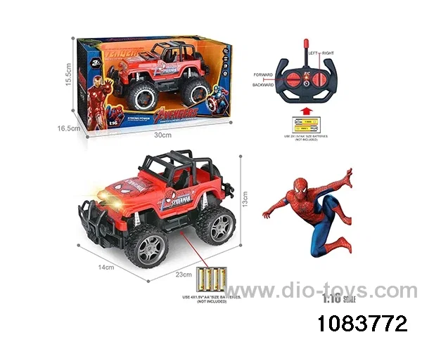 27MHz 1:16 4ch RC car with light (Electricity not included) in window box