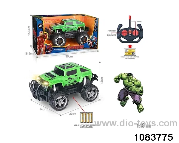 27MHz 1:16 4ch RC car with light (Electricity not included) in window box