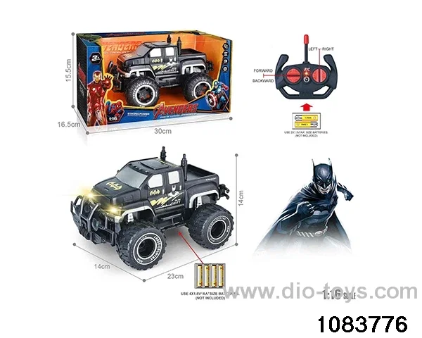 27MHz 1:16 4ch RC car with light (Electricity not included) in window box