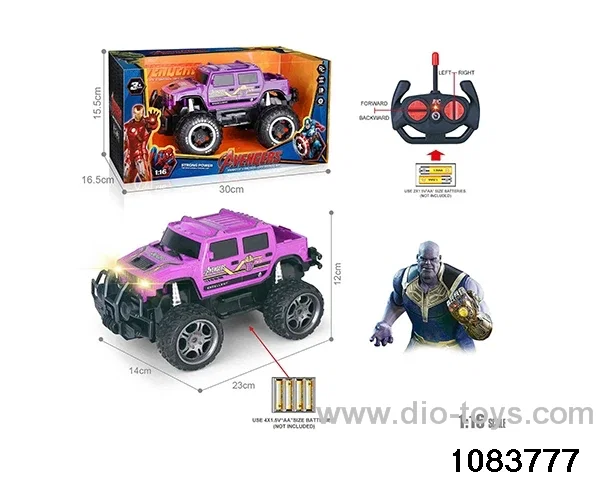 27MHz 1:16 4ch RC car with light (Electricity not included) in window box