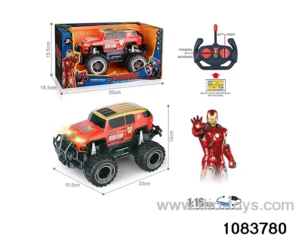 27MHz 1:16 4ch RC car with light (electricity package) in window box