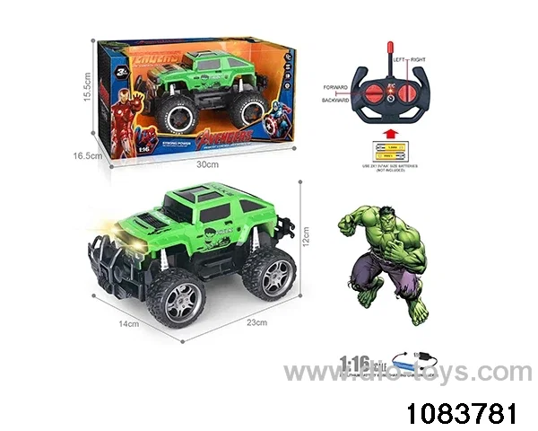 27MHz 1:16 4ch RC car with light (electricity package) in window box