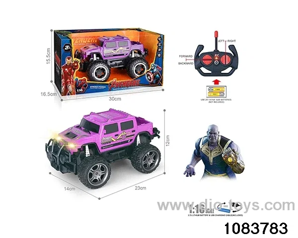 27MHz 1:16 4ch RC car with light (electricity package) in window box