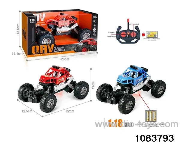 27MHz 1:18 4ch RC car with light (Electricity not included) in window box