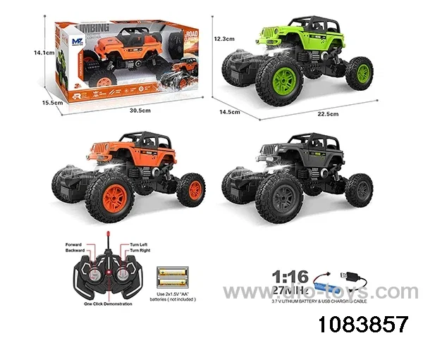 27MHz 1:16 5ch RC car with light (electricity package) in window box