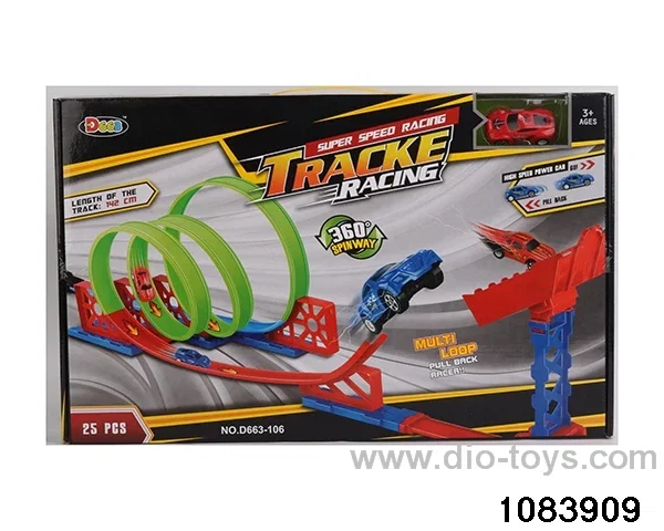 25PCS Pull back High Speed Railcar in color box