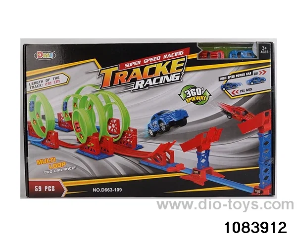 59PCS Pull back High Speed Railcar in color box