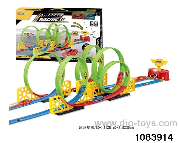 39PCS Extreme Track Racing W L/M in color box